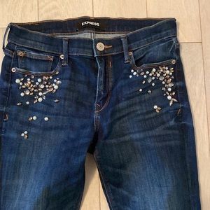 Express jeweled jeans size 6